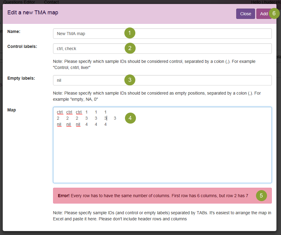 New TMA map New TMA map