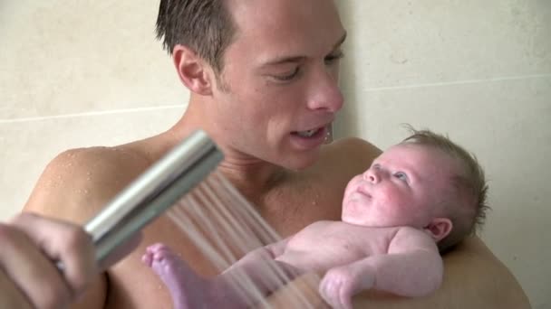 Ask daddy to give a baby bath