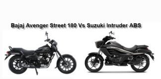 Bajaj Avenger Street 180 Suzuki Intruder ABS