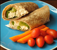 Five-wrap chicken salad wrap