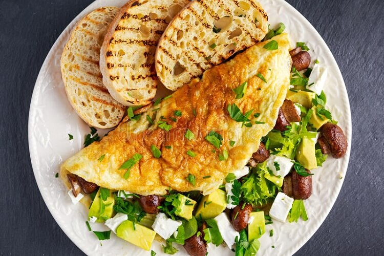 Grilled Egg omelette